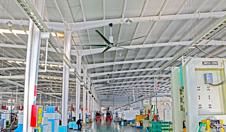 工業(yè)大風(fēng)扇螺栓連接